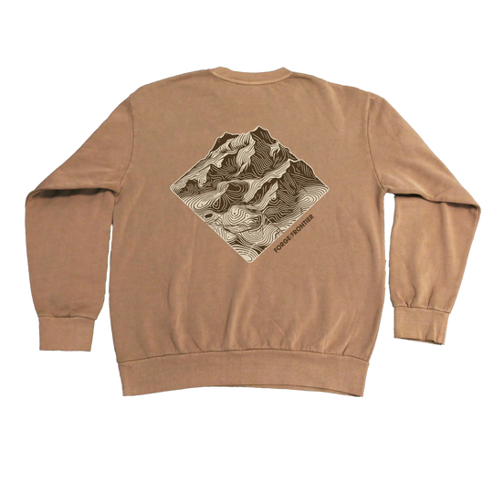 "Mountain Topography" Crewneck